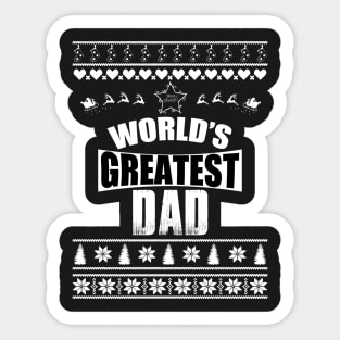 Merry Christmas DAD Sticker